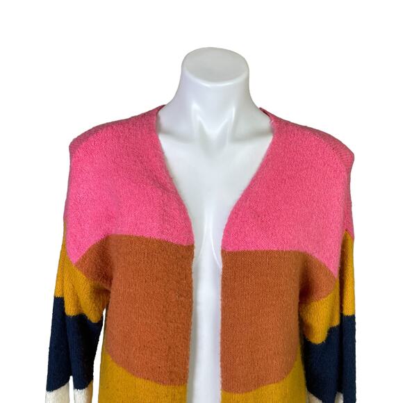 ❌SOLD❌ Michelle Nicole | Women's Colorful Wool Blend Open Cardigan | Size: S - Picture 2 of 8